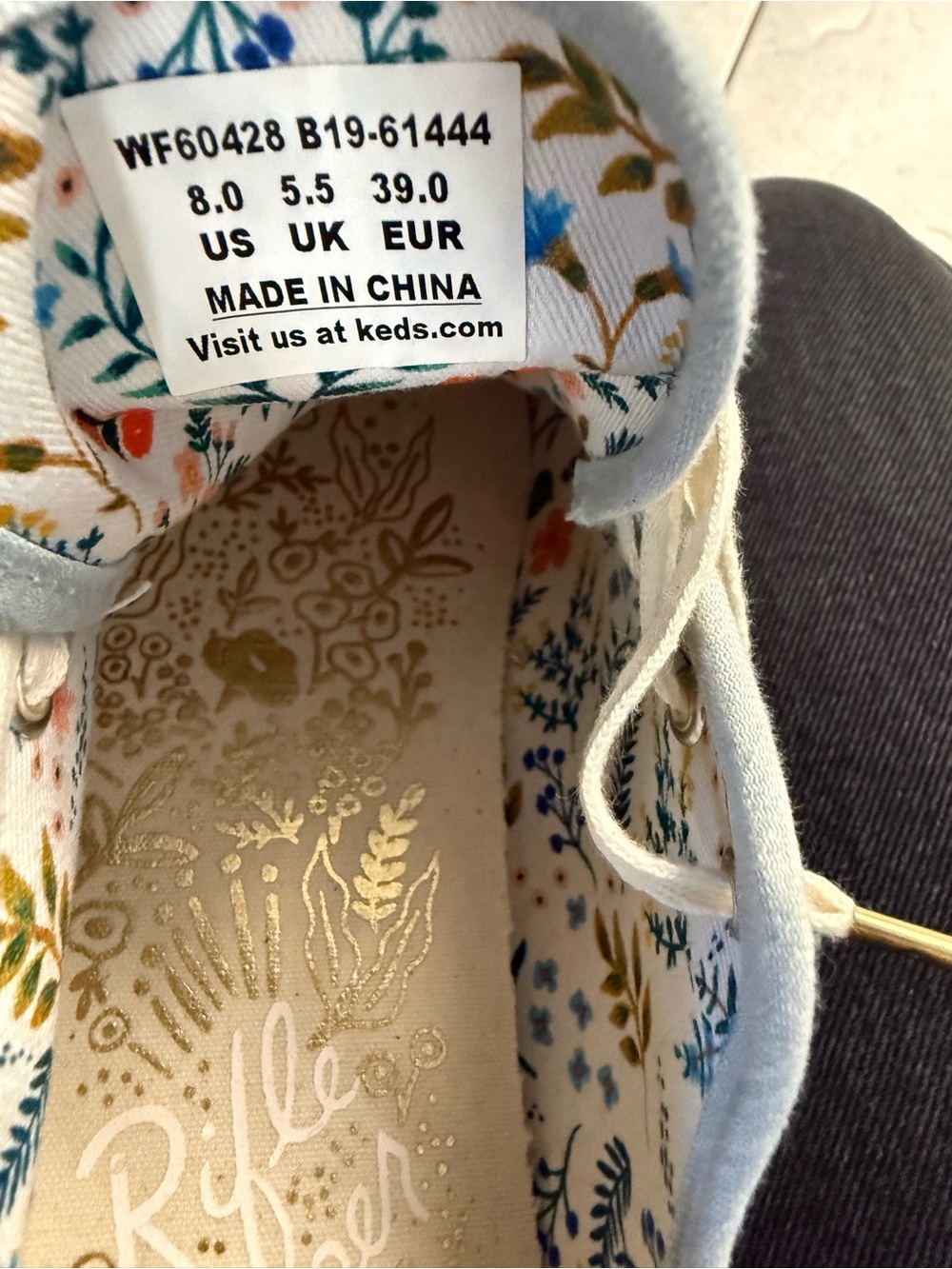 Keds Triple Kick Natural Platform Embroidered Espadrille Sneakers - Picture 8 of 9